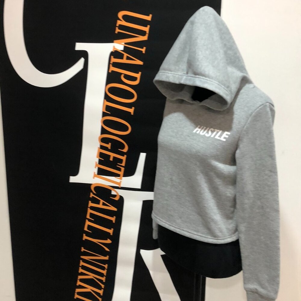Hustle Sweatshirt Light Grey